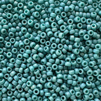 Miyuki 11 - 4702 Matte Opaque Peacock Glazed Rainbow - The Bead Mix