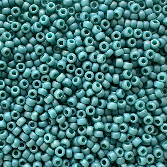 Miyuki 11 - 4702 Matte Opaque Peacock Glazed Rainbow - The Bead Mix