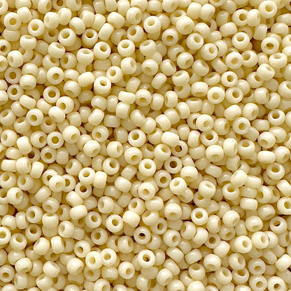 Miyuki 11 - 492 Opaque Dark Cream - The Bead Mix