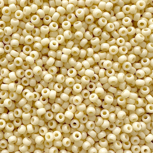 Miyuki 11 - 492 Opaque Dark Cream - The Bead Mix