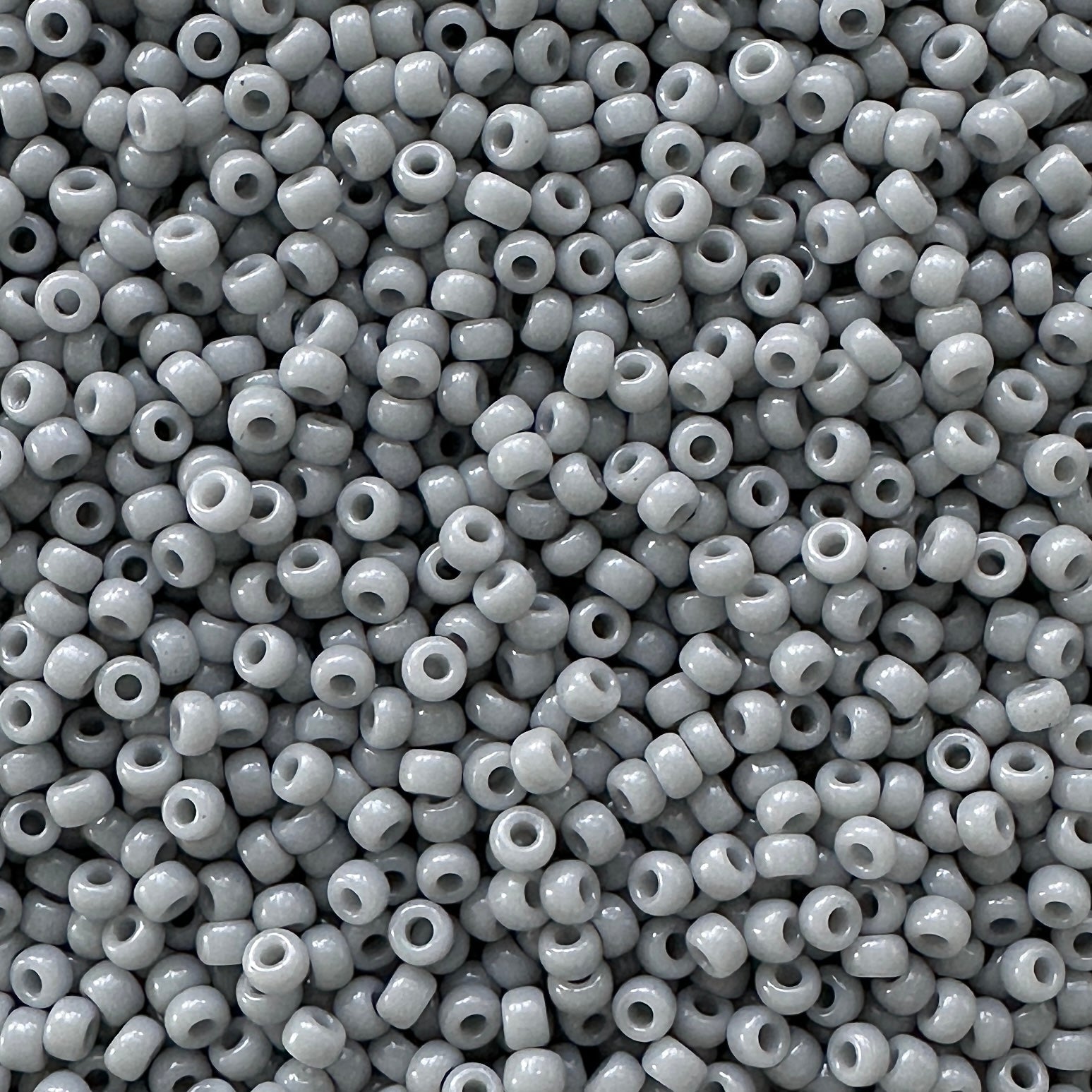 Miyuki 11 - 498 Opaque Cement Gray - The Bead Mix