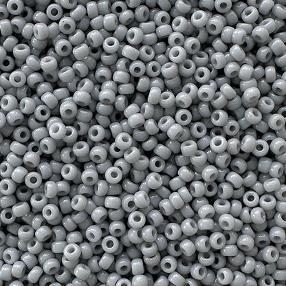 Miyuki 11 - 498 Opaque Cement Gray - The Bead Mix