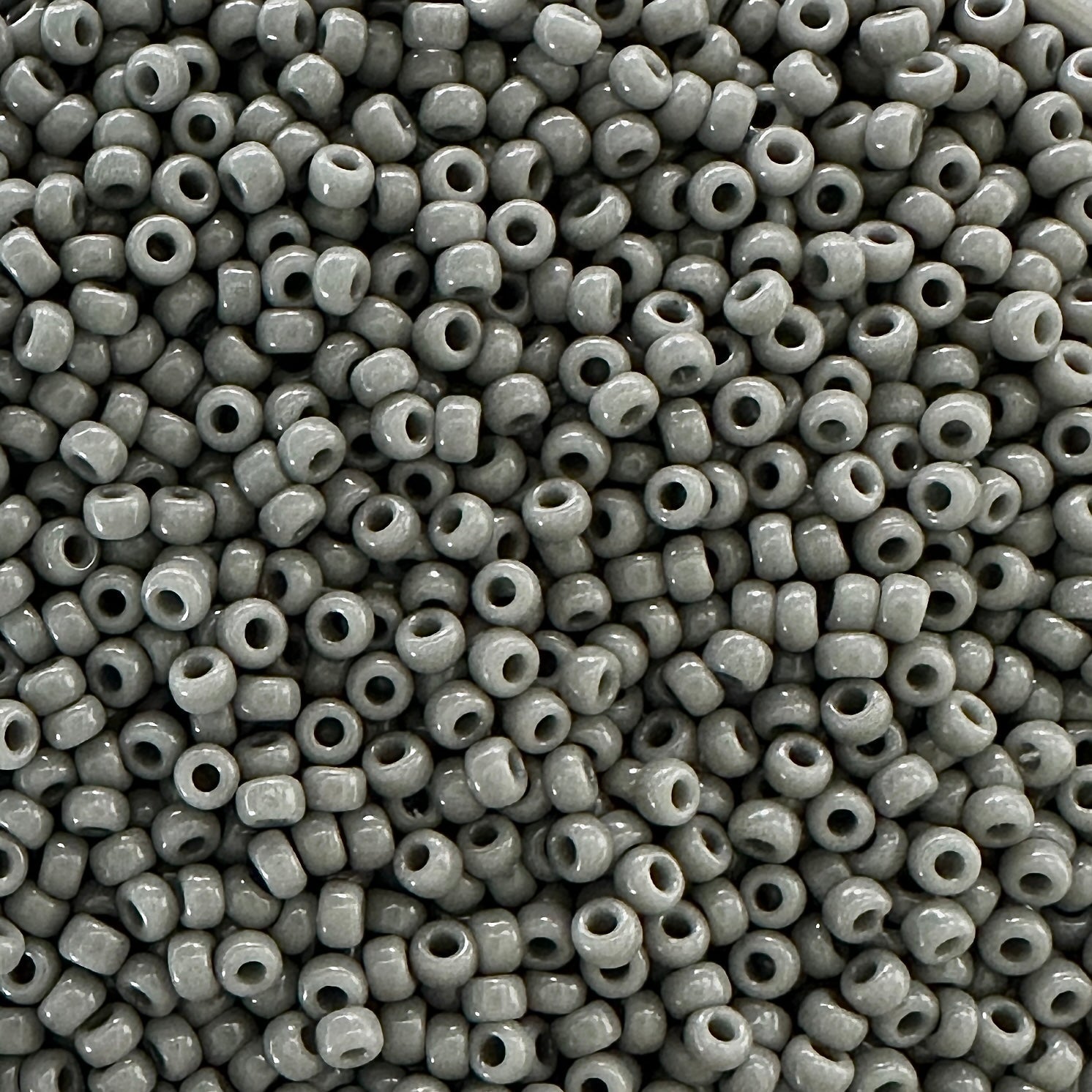 Miyuki 11 - 499 Opaque Falcon Gray - The Bead Mix