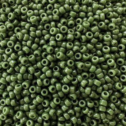 Miyuki 11 - 501 Opaque Avocado Green - 20g - The Bead Mix