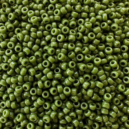 Miyuki 11 - 501 Opaque Avocado Green - The Bead Mix