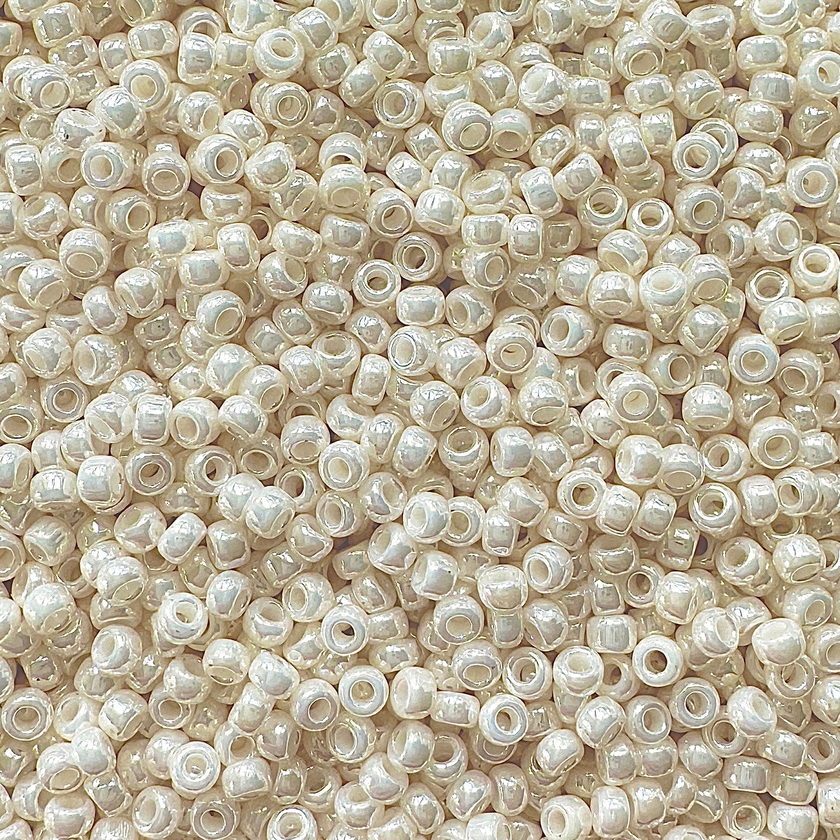 Miyuki 11 - 592 Opaque Ivory Luster - The Bead Mix