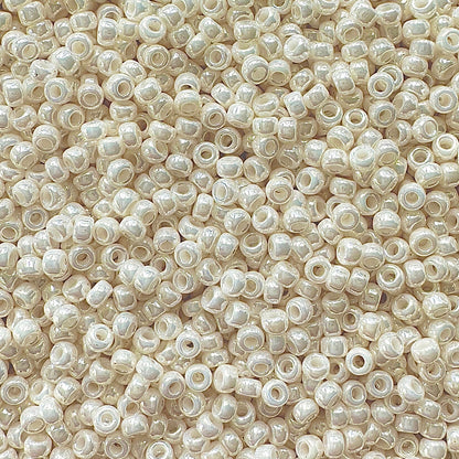 Miyuki 11 - 592 Opaque Ivory Luster - The Bead Mix
