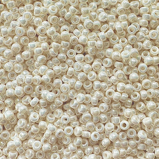 Miyuki 11 - 592 Opaque Ivory Luster - The Bead Mix