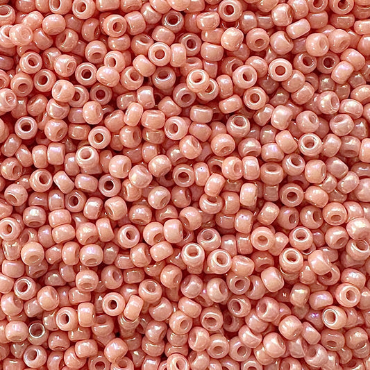 Miyuki 11 - 596 Opaque Peach Gold Luster AB - The Bead Mix