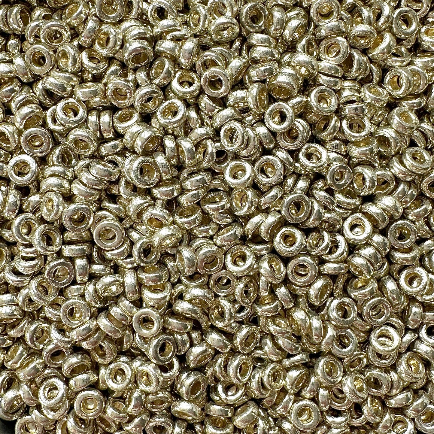 Miyuki SPR3 4201: Duracoat Galvanized Silver Spacer Beads - The Bead Mix