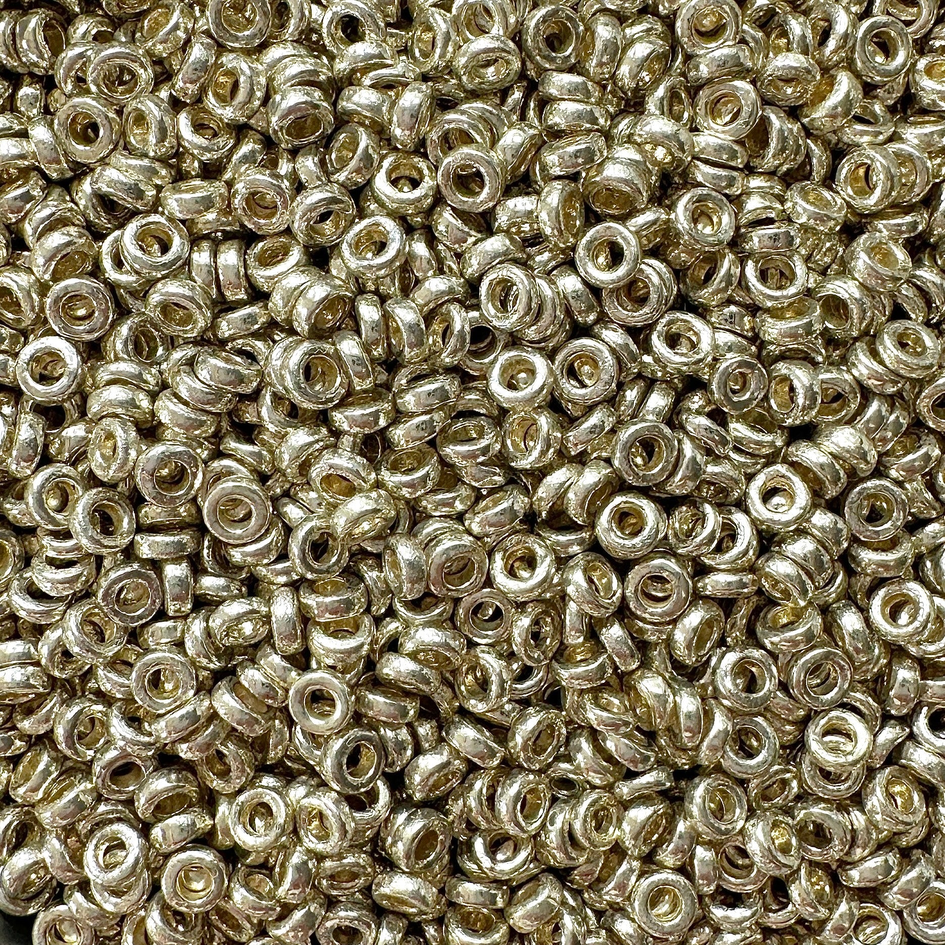 Miyuki SPR3 4201: Duracoat Galvanized Silver Spacer Beads - The Bead Mix