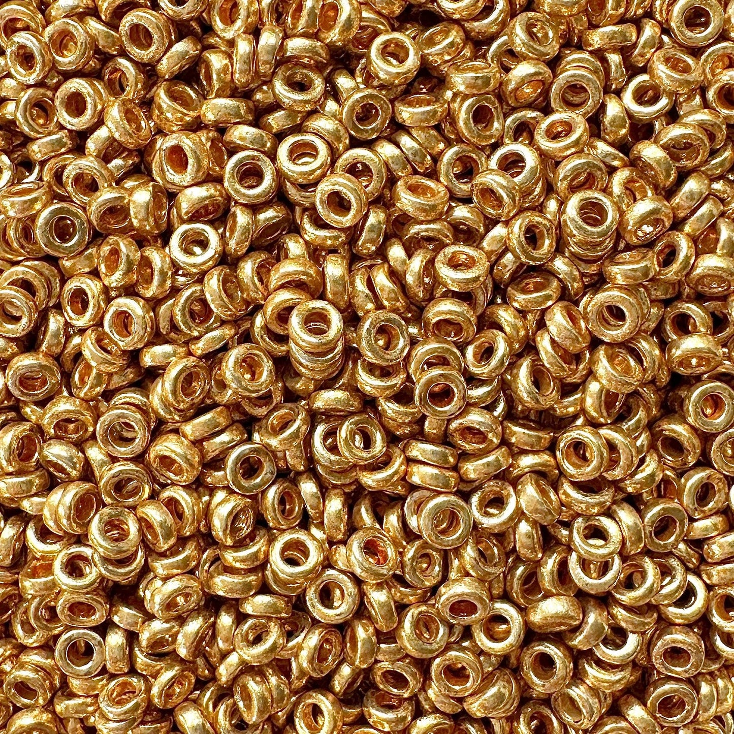 Miyuki SPR3 4202: Duracoat Galvanized Gold Spacer Beads - The Bead Mix