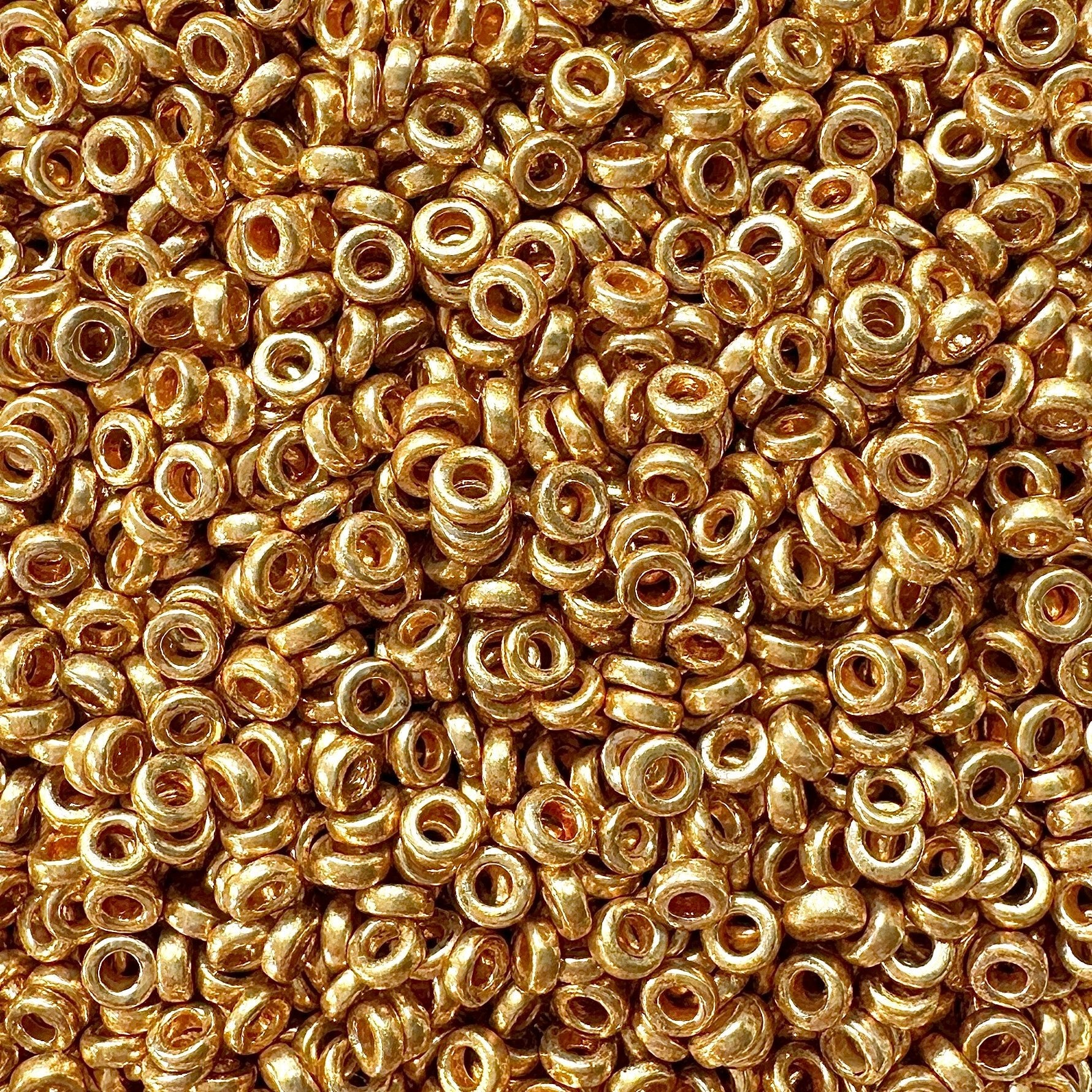 Miyuki SPR3 4202: Duracoat Galvanized Gold Spacer Beads - The Bead Mix