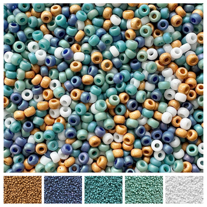 Ocean 11/0 Miyuki Bead Mix Recipe & Color Palette (DIGITAL) - The Bead Mix