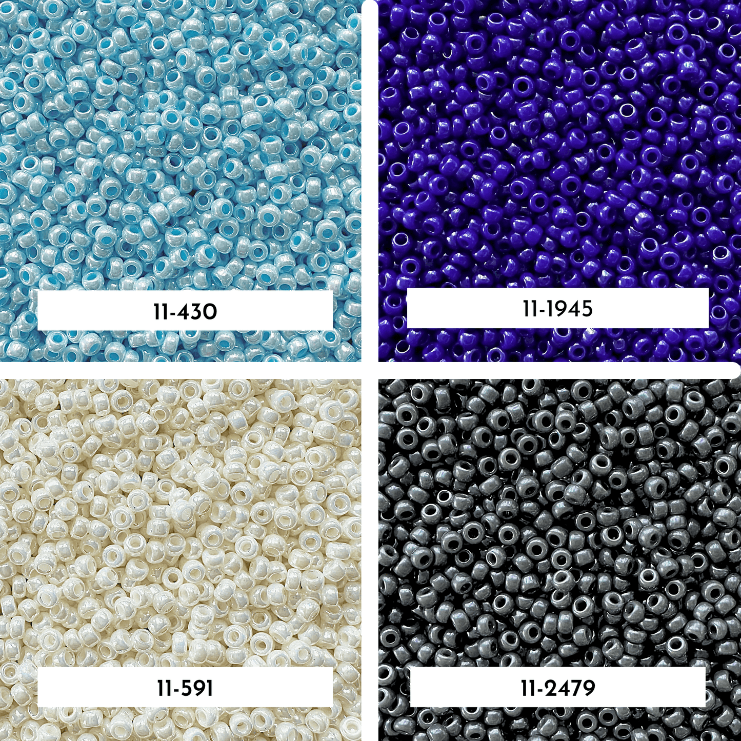 Opaque Luster Miyuki 11/0 Seed Bead Set - The Bead Mix