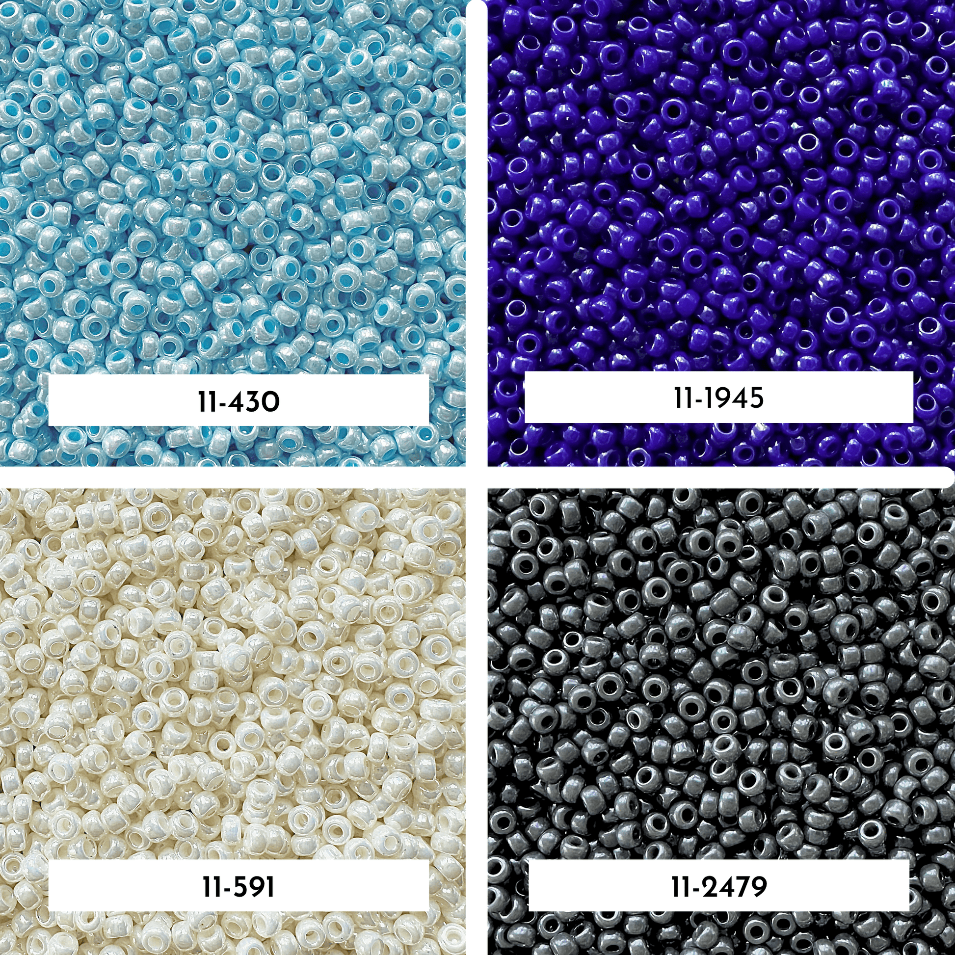 Opaque Luster Miyuki 11/0 Seed Bead Set - The Bead Mix