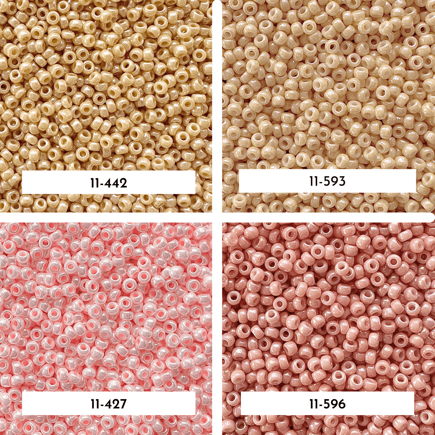 Opaque Luster Miyuki 11/0 Seed Bead Set - The Bead Mix
