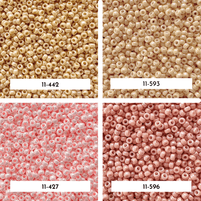 Opaque Luster Miyuki 11/0 Seed Bead Set - The Bead Mix