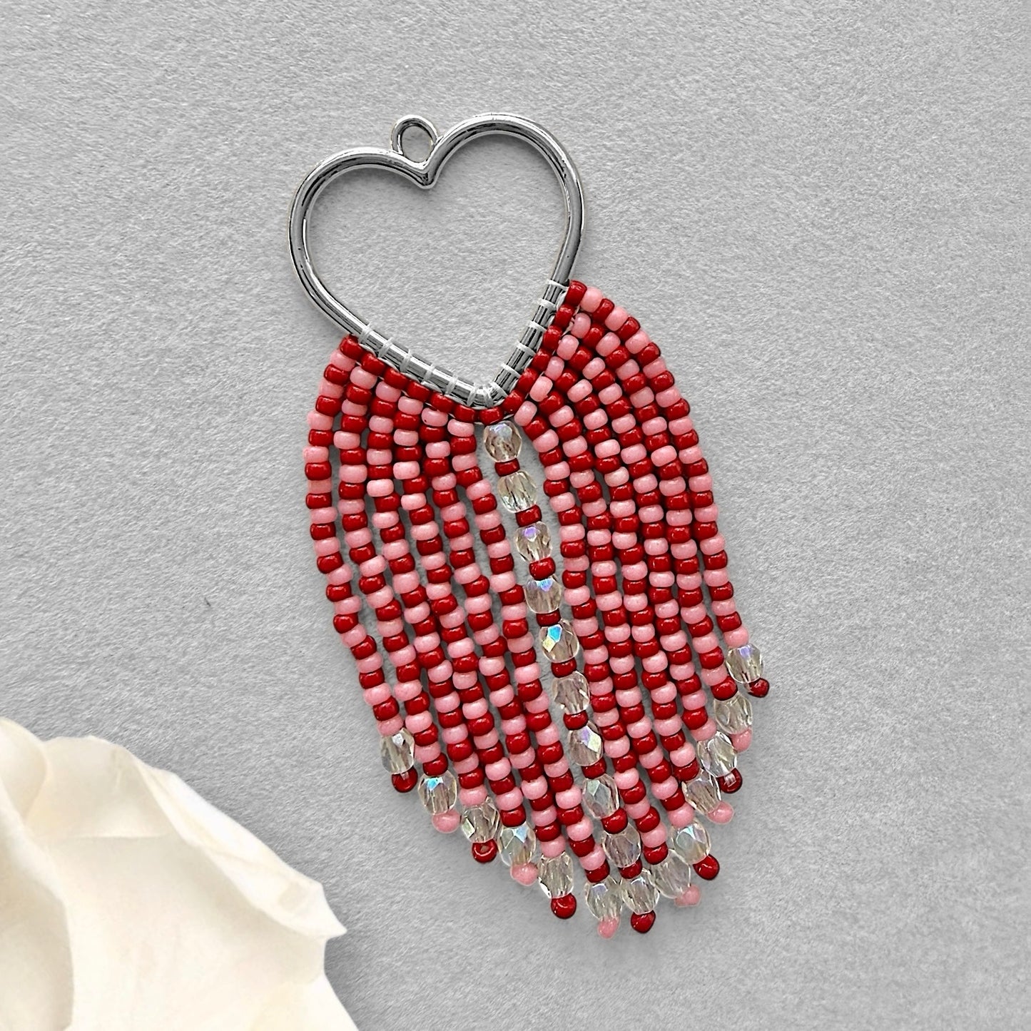 Open Heart Beading Frames with Top Loop - The Bead Mix