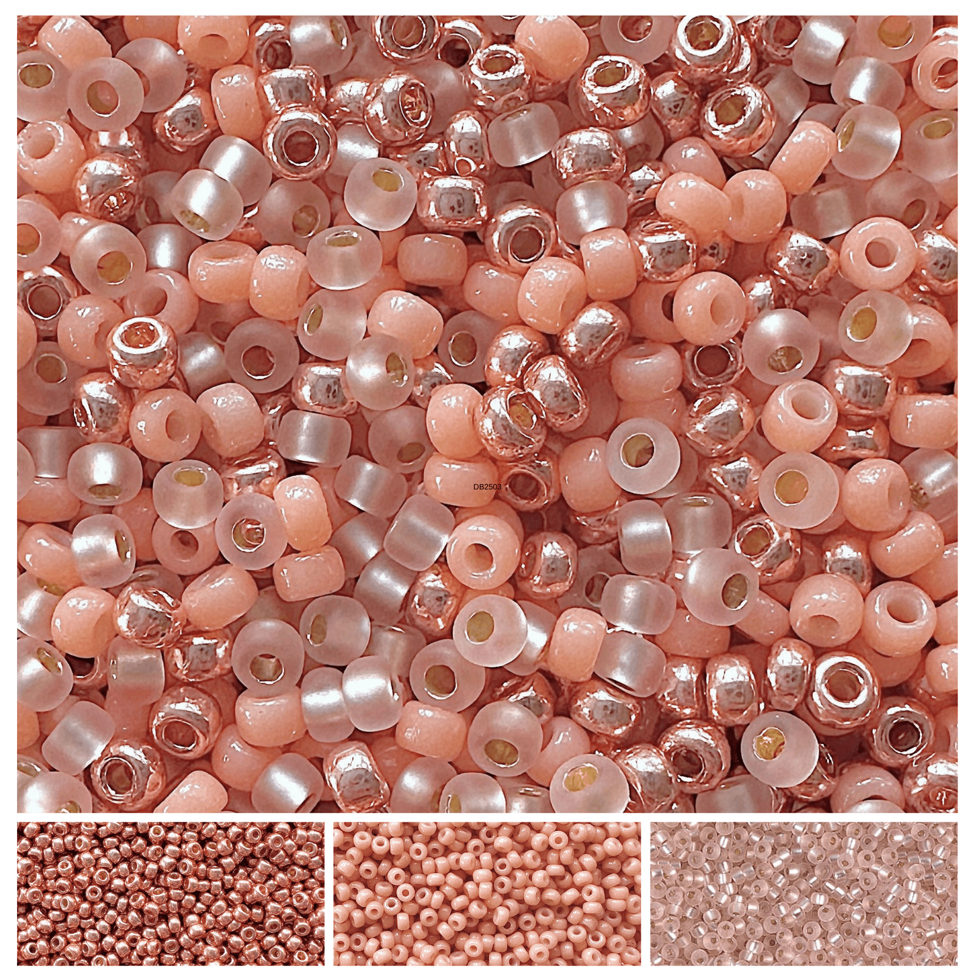 Peach Bellini Miyuki Bead Color Palette - The Bead Mix