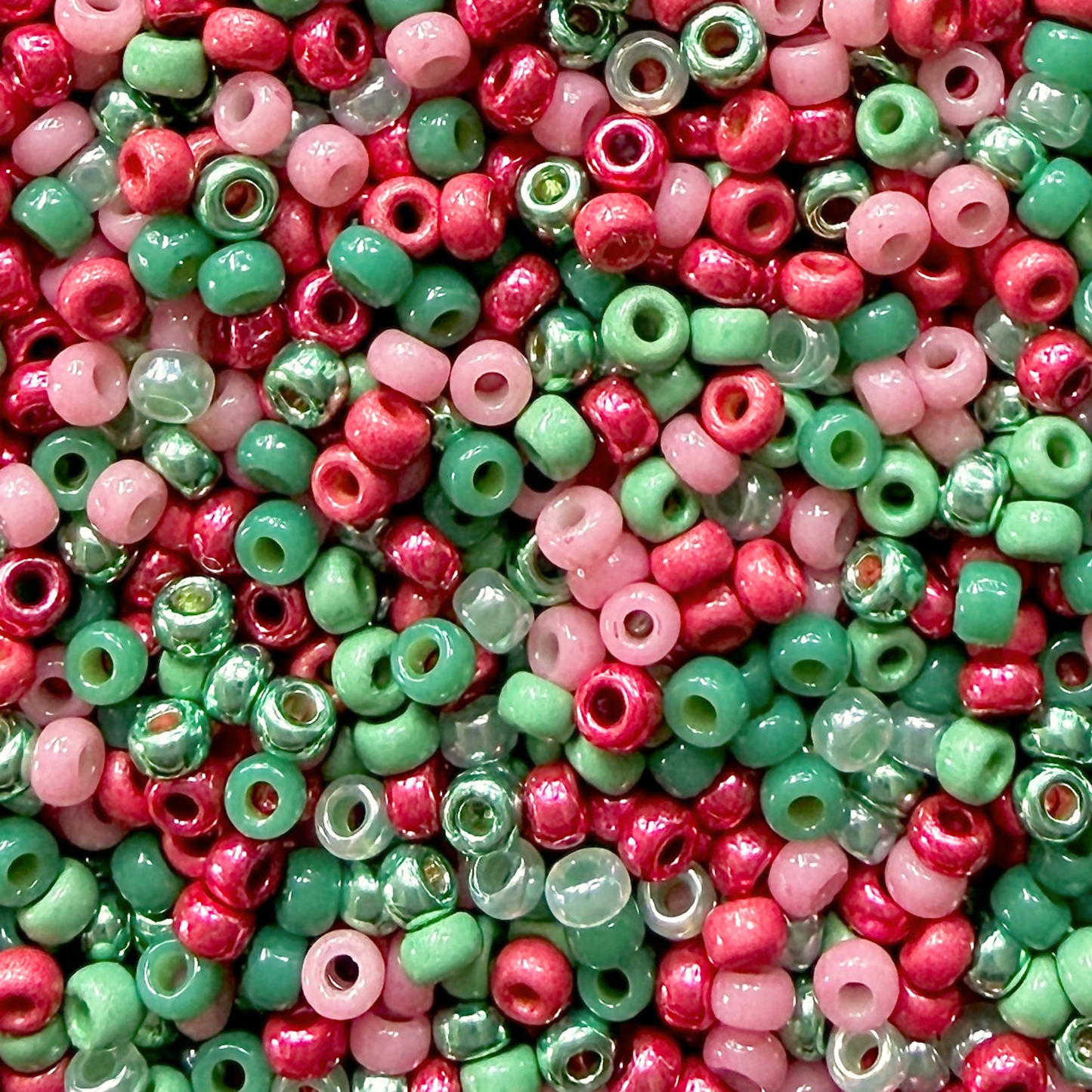 Pink Christmas Miyuki Bead Color Palette - The Bead Mix