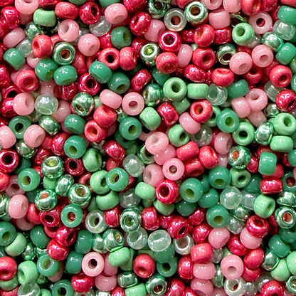 Pink Christmas Miyuki Bead Color Palette - The Bead Mix