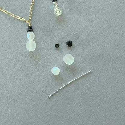 Beads to Make Snowman Charms