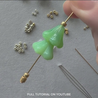 Beads & Findings to Make Christmas Tree Charms with Free Tutorial