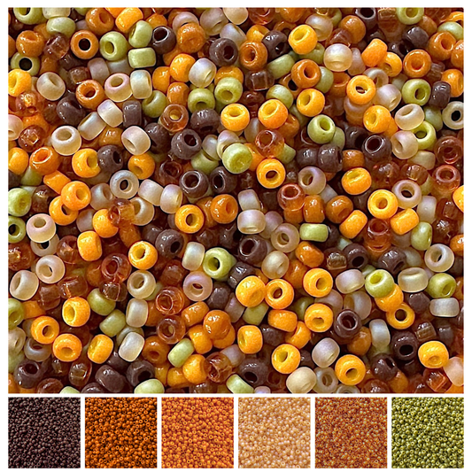 Pumpkin Patch Miyuki Bead Color Palette - The Bead Mix