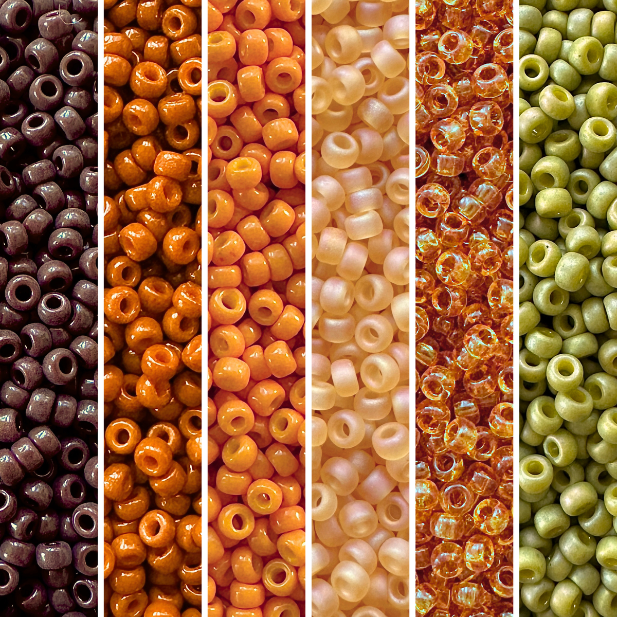 Pumpkin Patch Miyuki Bead Color Palette - The Bead Mix