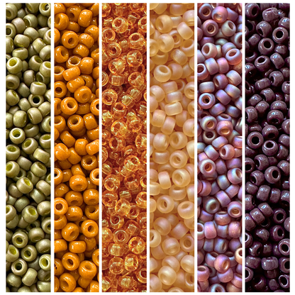 Pumpkin Spice Miyuki Bead Color Palette - The Bead Mix