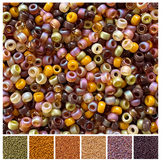Pumpkin Spice Miyuki Bead Color Palette - The Bead Mix