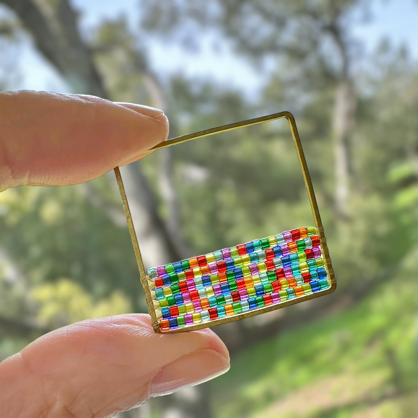 Raw Brass Beading Frames - The Bead Mix