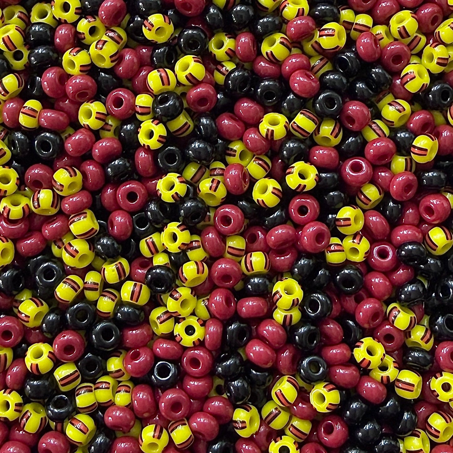 Red & Yellow 6/0 Czech Seed Bead Mix - The Bead Mix