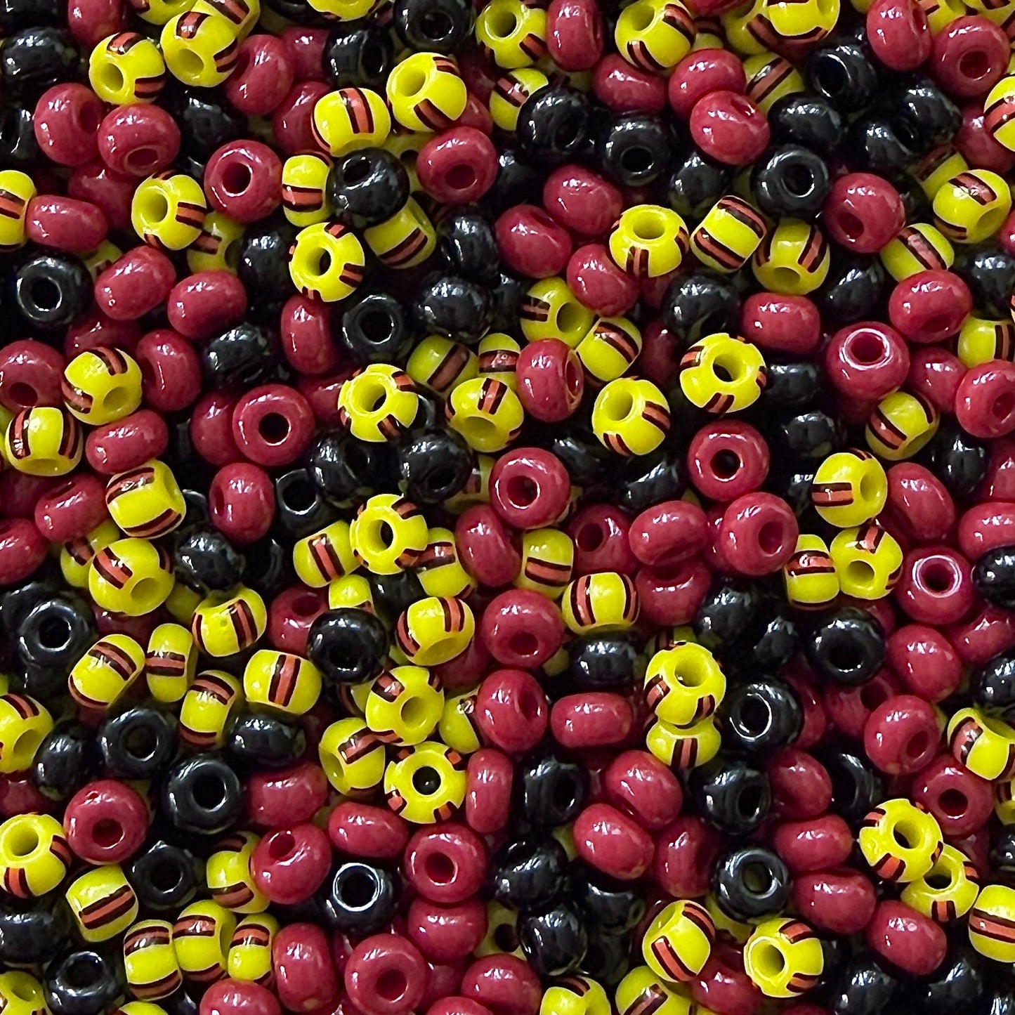 Red & Yellow 6/0 Czech Seed Bead Mix - The Bead Mix