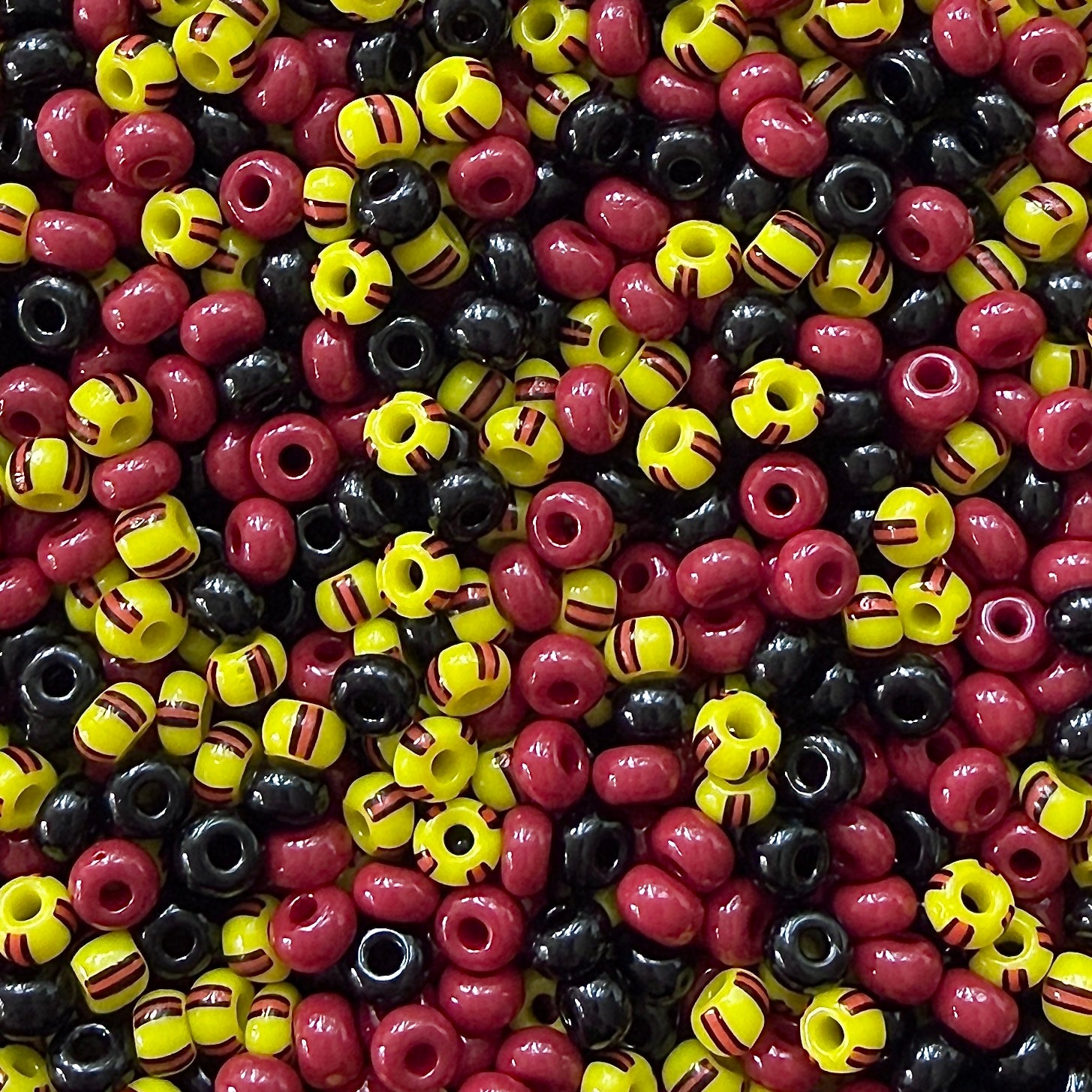 Red & Yellow 6/0 Czech Seed Bead Mix - The Bead Mix