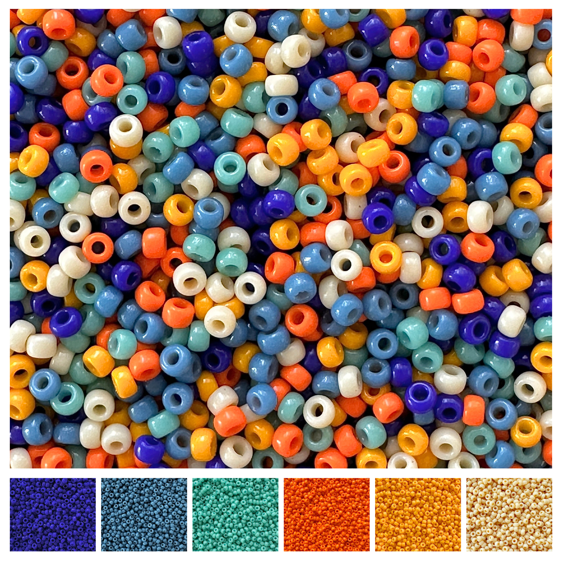 Retro Summer 11/0 Miyuki Bead Mix Recipe & Color Palette (DIGITAL) - The Bead Mix