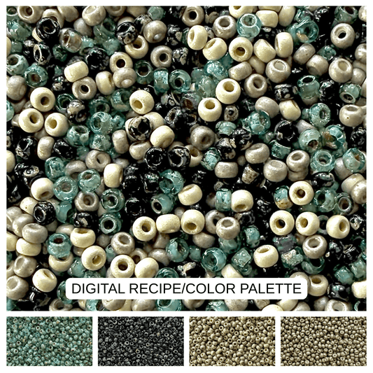 River Stones 11/0 Miyuki Bead Mix Recipe & Color Palette (DIGITAL) - The Bead Mix