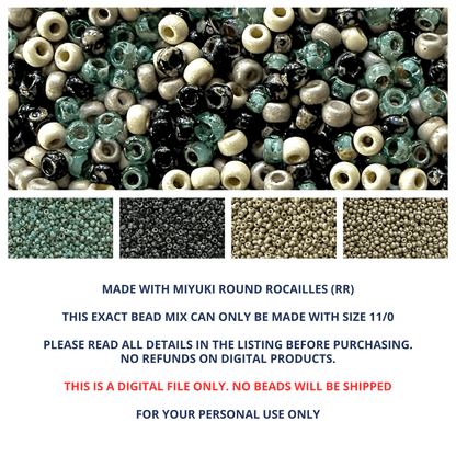 River Stones Miyuki Bead Mix Recipe & Color Palette (DIGITAL) - The Bead Mix