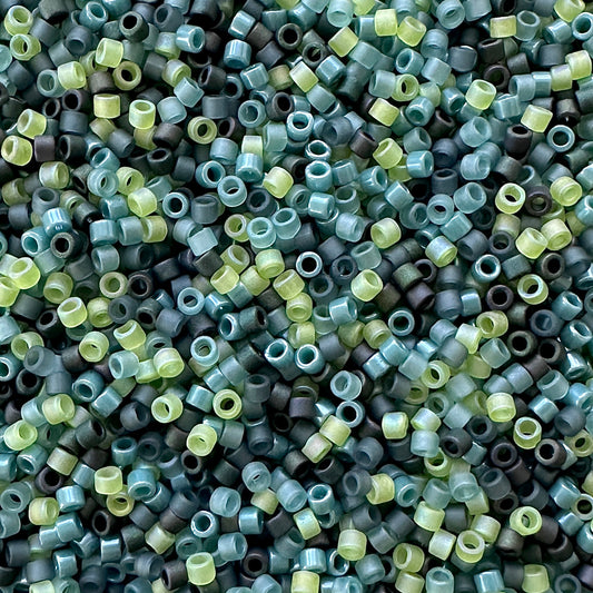 Sea Grass 11/0 Miyuki Delica Bead Mix - The Bead Mix