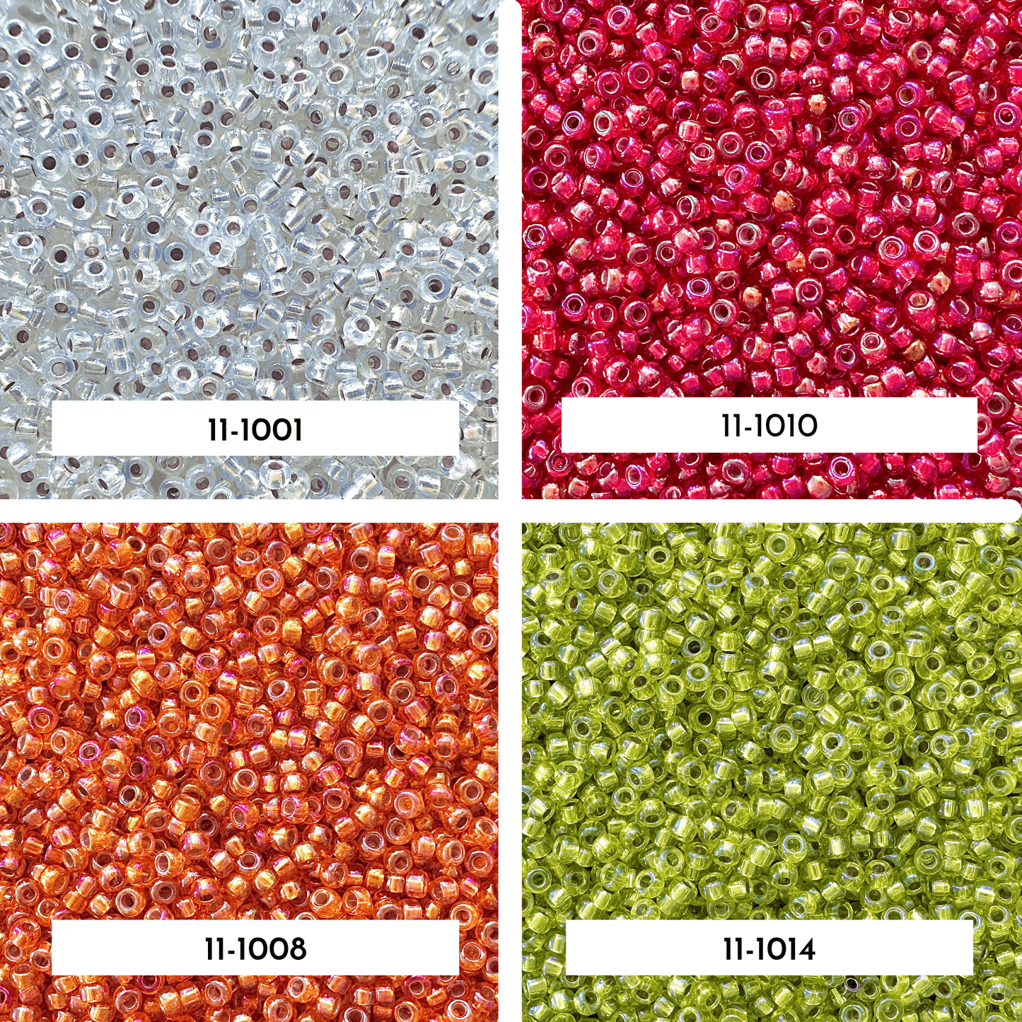 Silver Lined AB Miyuki 11/0 Seed Bead Set - The Bead Mix