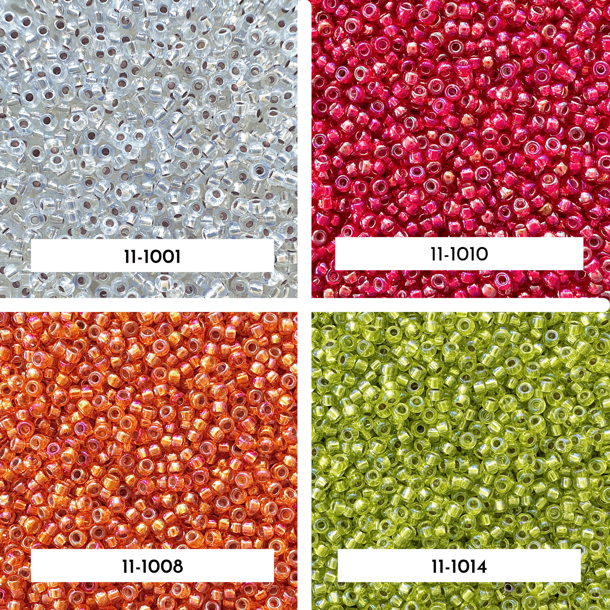 Silver Lined AB Miyuki 11/0 Seed Bead Set - The Bead Mix