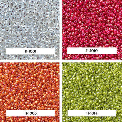 Silver Lined AB Miyuki 11/0 Seed Bead Set - The Bead Mix