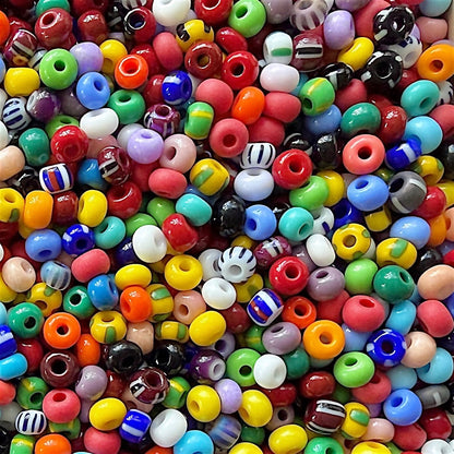 Solids & Stripes 6/0 Czech Seed Bead Mix - The Bead Mix