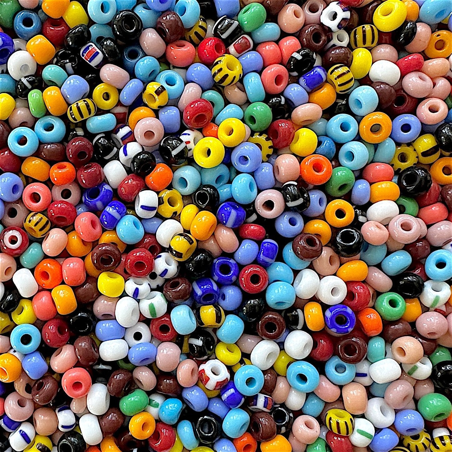 Solids & Stripes 6/0 Czech Seed Bead Mix - The Bead Mix