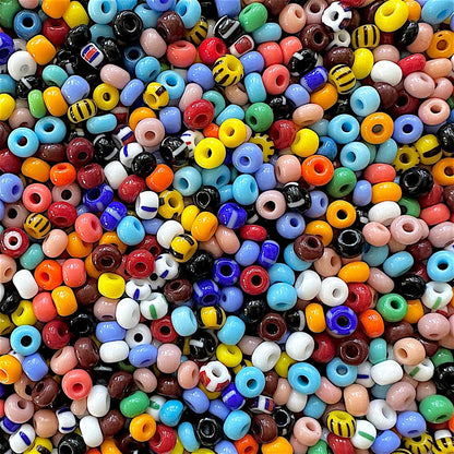Solids & Stripes 6/0 Czech Seed Bead Mix - The Bead Mix