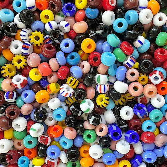 Solids & Stripes 6/0 Czech Seed Bead Mix - The Bead Mix