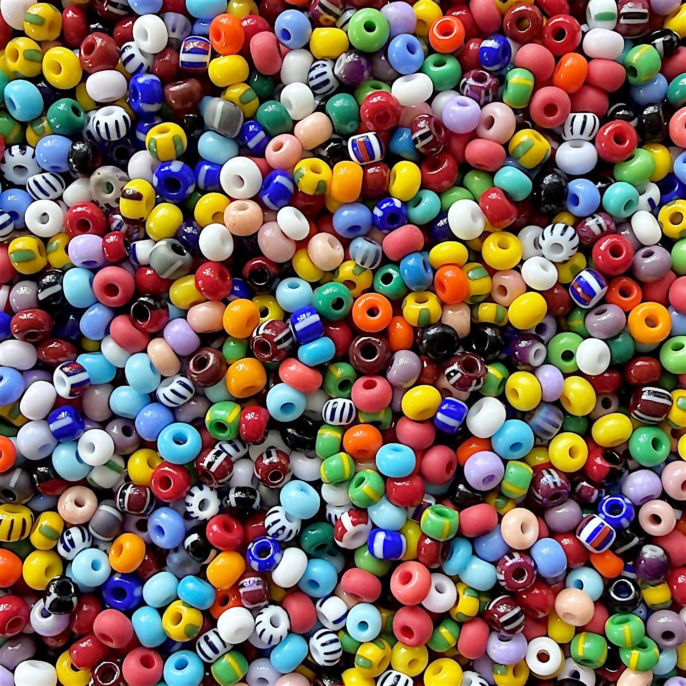 Solids & Stripes 6/0 Czech Seed Bead Mix - The Bead Mix