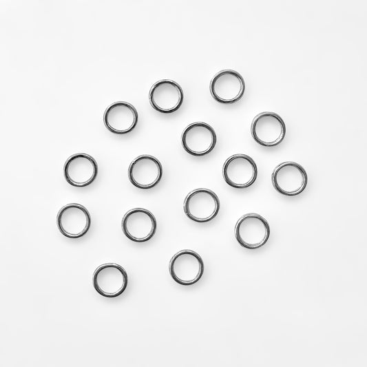 Stainless Steel 6mm Closed Jump Rings - The Bead Mix