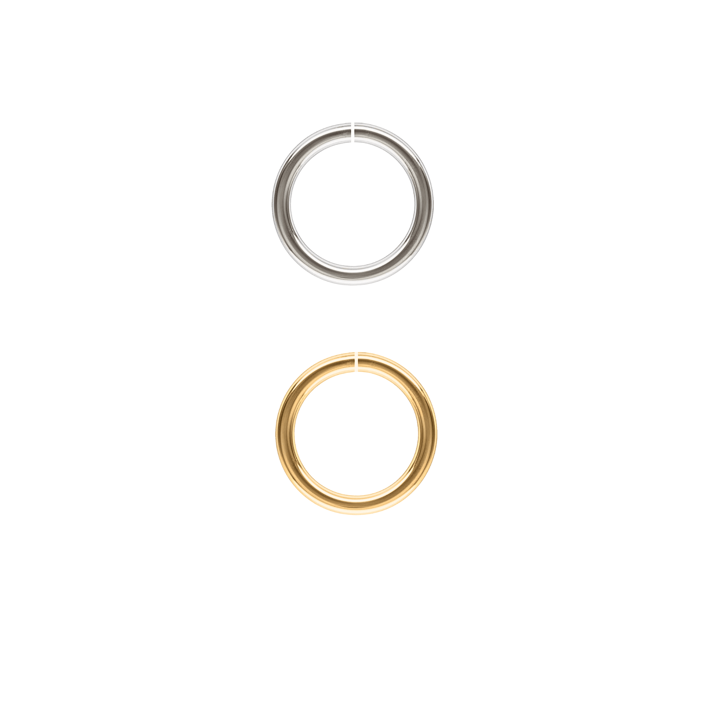 Stainless Steel Open Jump Rings - 21 gauge - The Bead Mix